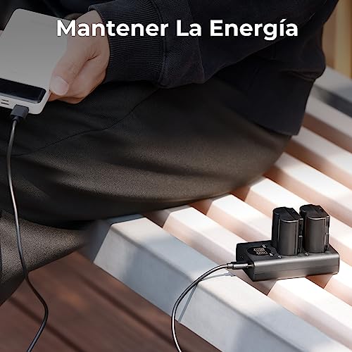 K&F CONCEPT NP-W235 2 Pack 2200 mAh Baterías de Repuesto para Cámara y Juego de Cargador de Pantalla LCD Doble Ranura Compatible con Fujifilm GFX 50S II, GFX 100S, X-T4, VG-XT4, X-T5, X-H2S - imagen 8