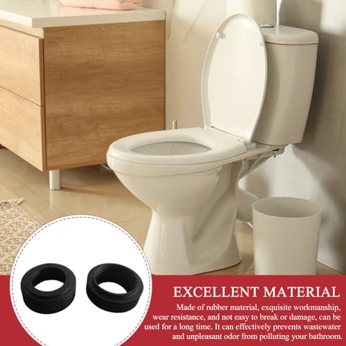 2PCS Toilet Drain Seal Flush Pipe Connector Rubber Sleeve Seal for