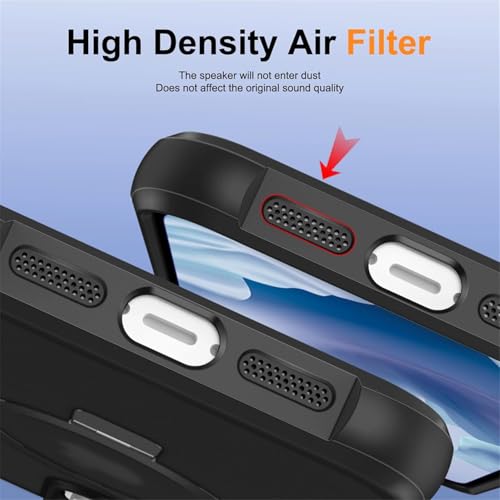 Image of iPhone 15 pro Max Magsafe Stand Case | Matte Design & 360 Protection | Military-Grade Apple iPhone 15 pro Max Cover | Ultra Premium - Black
