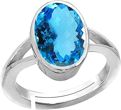 Anuj Sales Certified 15.00 Ratti 14.50 Carat Special Quality Blue Topaz Free Size Adjustable Ring Silver Plated Gemstone by Lab Certified(Top AAA+) Quality for Man or Women (B0BDBX1FZ2) Amazon Price History, Amazon Price Tracker