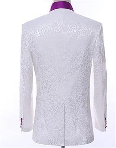 Men's Paisley Floral Wedding Suits 3 Piece Slim Fit Tuxedo Groom Groomsman Prom Suit Formal Party Blazer2