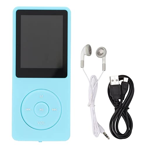 Portable 1 8 Inch Display Screen MP3 Player, Expandable to 64GB for for limit Music Experience, TFT Display Music Player, USB MP3 Player (blue)
