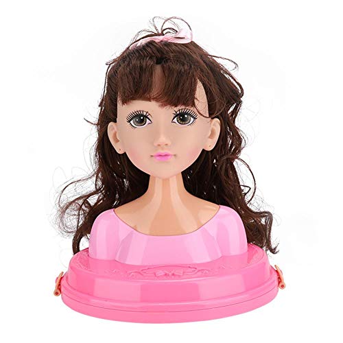 XINL Cabeza de muñeca, Peluquería Princesa Belleza Maquillaje Juguetes Juguetes para niñas Busto Conjunto de Vestido de muñeca Caja de Regalo para niños Cabeza de maniquí, para(MY319-6)