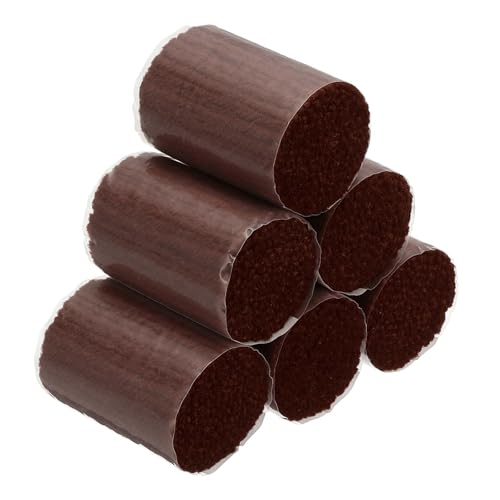 Image of PATIKIL 6 Rolls Latch Hook Yarn, Latch Hook Kit Yarn Precut Hook Rugs Making Crochet Bundles for Latch Hook Rug Adults Beginners Tapestry DIY Craft, Dark Brown
