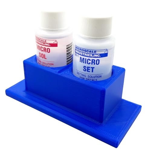 Jeff Did It! Micro Sol/Set Microscale AntiTip/AntiSlip Bottle Set Holder for 1 oz