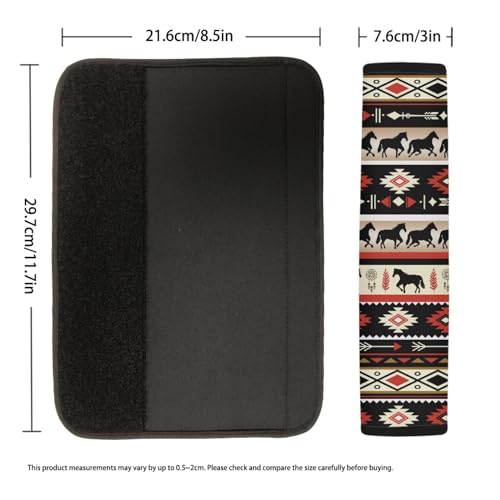 Image of AFPANQZ 2PCS Animal Horse Seat Belt Cover Pads Cushion Universal Fit Safety Seatbelt Pillow Head and Neck Support Adjustable Driver Shoulder Protection Luggage Bag Strap Pad Gray