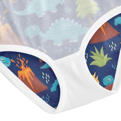 Colorful Cartoon Dinosaurs Cotton Toddler Underwear, Kids Underwear, 2T–8 Years4