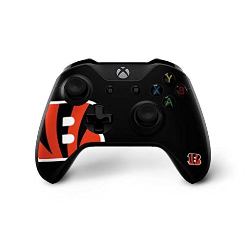 Skinit Decal Gaming Skin Compatible with Xbox One X Controller - Officially Licensed NFL Cincinnati Bengals Large Logo Design