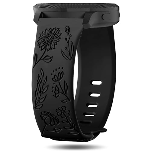 Inhosper 20mm �ԕ�����o���h Garmin Vivoactive 6/5/3/Venu/Venu Sq/Venu 2 Plus/Forerunner 165/55/245/645�ɑΉ� �\�t�g�V���R�����v�o���h �ԕ� �X�|�[�c�X�g���b�v ���f