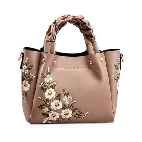 NICOLE & DORIS Elegant Embroidered Bucket Bag Cover
