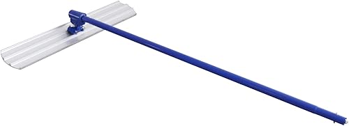 Miniatura 3 de Bull Float Kit de flotador de hormigón de 48 x 8 pulgadas, herramienta de hormigón con mango de 9.8 x 5.9 ft, paleta de aleación de aluminio de