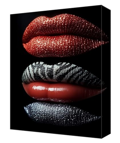 Peinture numéro adulte sexy lèvres 50x70cm avec pinceaux et acrylique kit DIY T-911