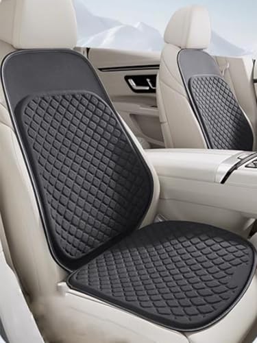 薄いジェルカーシートクッション バックサポートと滑り止めボトム車両パッド 自動車椅子 車いす ゴルフカート用 腰椎 快適 ドライバーやオフィス ホーム 長時間座っている時 ブラック