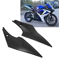 2 Stück Motorrad Tankseitenverkleidung Gastankabdeckung, Schwarz Gastankseitenverkleidung Verkleidung Kompatibel für SUZUKI GSX-R 600 750 2006-2007(Schwarz)