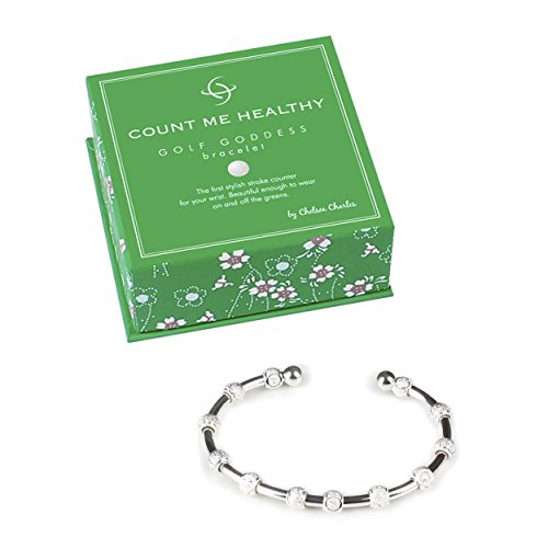 Golf Goddess Stroke/Score Counter Bracelet - Silver Circle Bead #TOP4