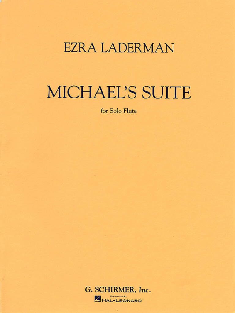 Ezra Laderman Michael's Suite partitions pour flûte solo