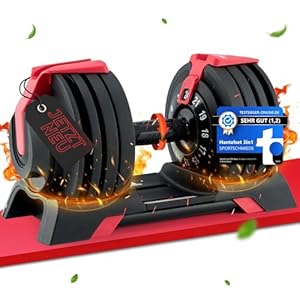 SPORTSCHMIEDE Verstellbare Hanteln [EASY SWITCH] Kurzhantel Set für Damen & Herren – Ideal für Krafttraining & Fitness, Dumbbell Set, Kurzhanteln für Zuhause – auch als 3in1 – Homegym