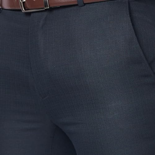 Image of Raymond Men Slim Fit Structure Pattern Pure Cotton Semi Cutaway Collar Full Sleeve Formal Shirt