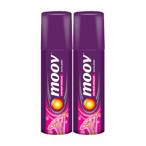 Moov Fast Pain Relief Spray - 50g (Pack of 2) | Suitable for Back...