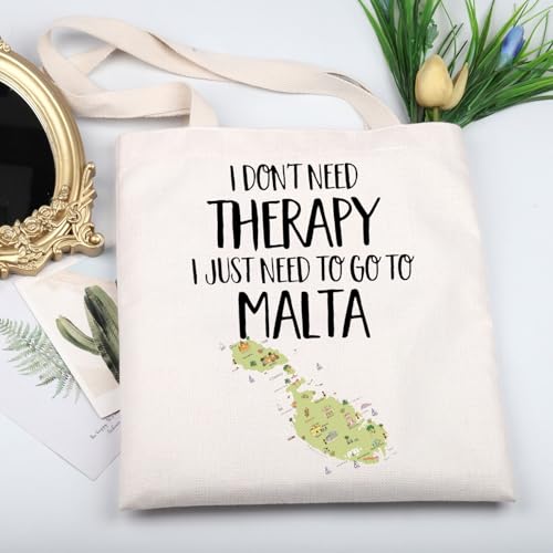 KUIYAI Malta Trip Tote Bag Malta Vacation Lover Gift Travel To Malta Canvas Bag Malta Souvenir Gift Holiday Getaway Gift3