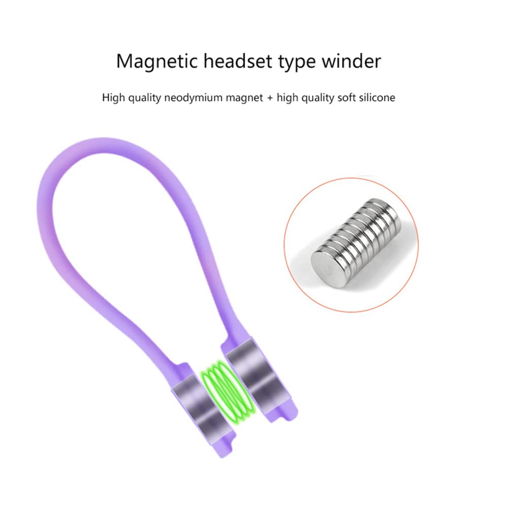 Fascette Magnetiche In Silicone - Confezione Da 10 Pezzi Bianche E Nere | Organizzatore Cavi Per Casa E Ufficio - Foto 10