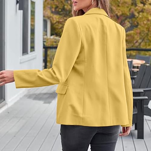 Blazers for Women Spring Fall Business Casual Blazers Long Sleeve Notch Lapel Work Office Blazer Jackets Outerwear3