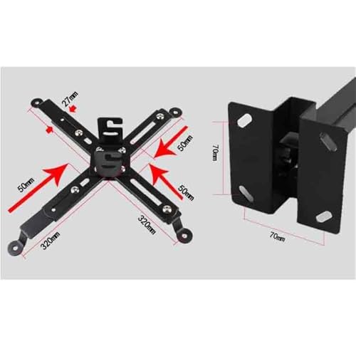 Soporte de techo ajustable para proyector con brazo extensible de 65 cm 3