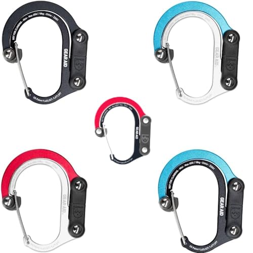 �������K�i HERO CLIP MINI �q�[���[�N���b�v �~�j �J���r�i �^ �t�b�N �o�b�N�n���K�[ �Î~�׏d 18kg (���b�h&�u���b�N Red & Black))