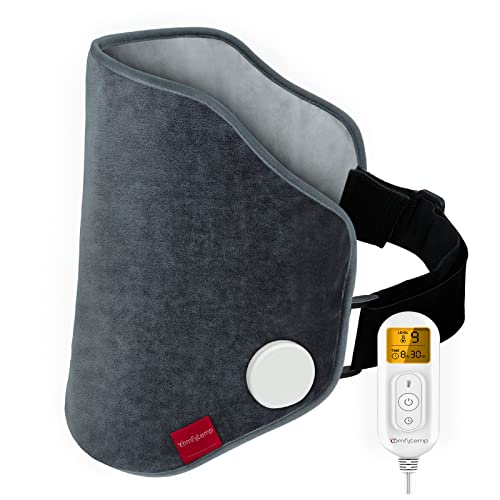 Upgraded Heating Pad For Back Pain Relief, Comfytemp Xl Electric Heated Back Wrap With Strap, 9 Heat Settings, 5 Auto-Off, Stay On, Backlight For Cramps, Waist, Lumbar, Abdomen, 15"X 24" - Washable #TOP8