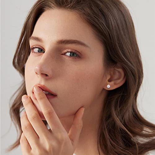 Yadoca 10 Pairs Hypoallergenic Surgical Steel Stud Earrings For Women Girls Cz Heart Butterfly Flower Stud Earrings Set #TOP4