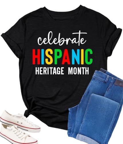 Hispanic Heritage Month Shirt Womens Mexican Shirts Latina Tshirt Hispanic Heritage Funny Gift Graphic Tee Tops