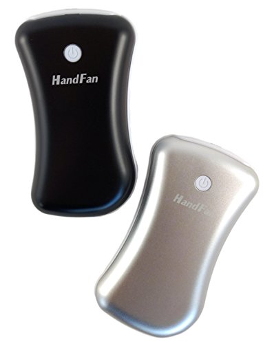 Chauffe-mains électrique avec 3 niveaux d'intensité (3 en 1) Noir - Batterie 5200mAh | Propose un chargeur de téléphone et une lampe de poche LED | Rechargeable portable ignifuge