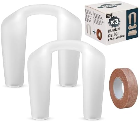 Nostril Retainer (2 Pack) + Surgical Tape | Nose Splint for Rhino...