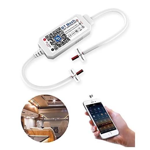KITASST Smart DC 12V Dimmer Switch for LED RV Lights Interior, Halogen, Incandescent - RV Accessories, Auto, Truck, Camper, Puck and Strip Lighting