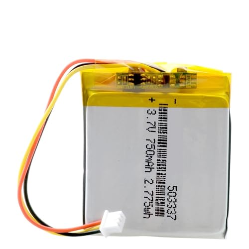 Batería 503337 de 3,7 V y 750 mAh LiPo recargable con terminal de conexión 3W plug