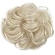 CAISHA Haarteil Haargummi Hochsteckfrisuren Brautfrisuren Voluminös Gelockt Unordentlich Dutt Kunstfaser DM15cm Platinblond G16A