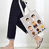 BWWKTOP Book Of Mormon Musical Tote Bag Musical Theater Gifts Cunningham Fans Gifts Book Of Mormon Musical Merchandise, Brown and Glasses, L #3