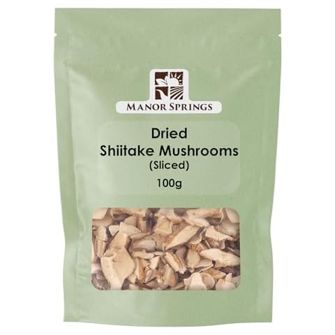 Dried Sliced Shiitake Mushrooms by Manor Springs Cover