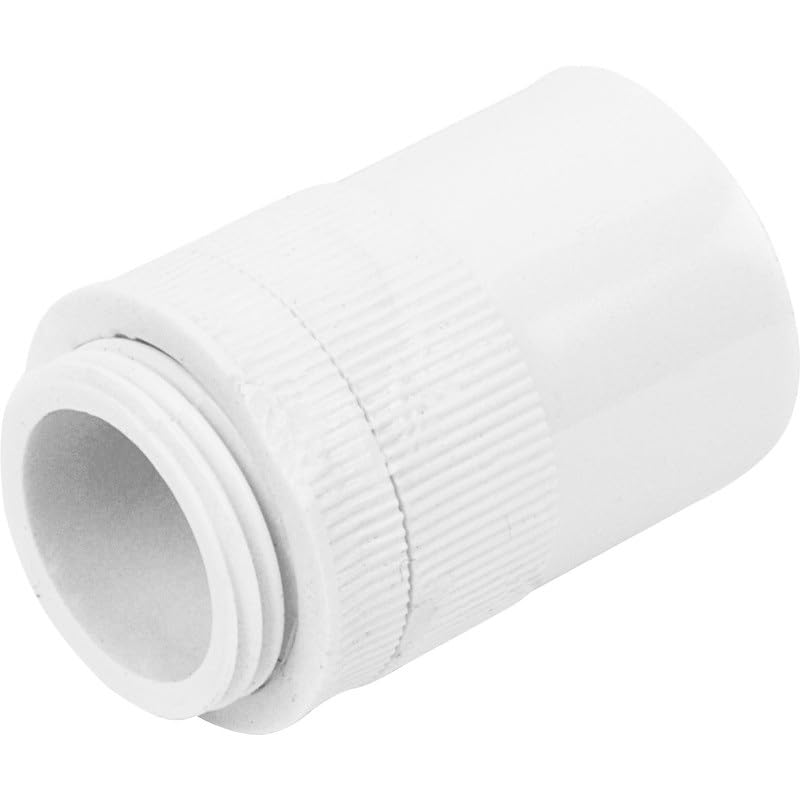Electrical Conduit System, 20mm White PVC, Boxes, Bends, Tees and Accessories (20MM INSPECTION ELBOW) (20MM MALE ADAPTOR WHITE 10 PACK)