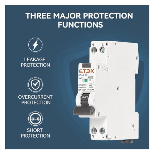 Solución a fallos de aislamiento con el interruptor de fuga automático 30mA DPN 3
