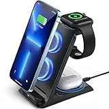 ⚡【Seguro y Confiable】AGPTEK wireless charger adopta funciones de control de temperatura, detección de objetos extraños, protección contra la radiación y protección de la batería para protegerlo a usted y a su equipo. Con indicador de luz suave, no solo puede recodarte el estado de carga, sino que también es adecuado para su uso junto a la cama porque no emite ruido y radiación