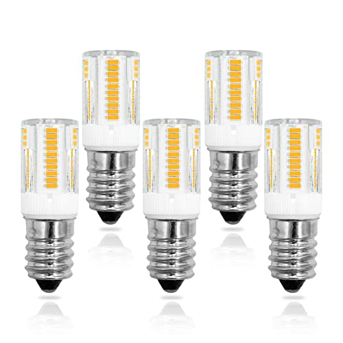 Lampadina LED E14 equivalente a 2,5 W, lampadina alogena da 20 W, 28 W, 30 W, per frigorifero, SES (vite Edison piccola), 380 lm, 230 V, per lampada di sale, congelatore, asciugatrice, luce bianca