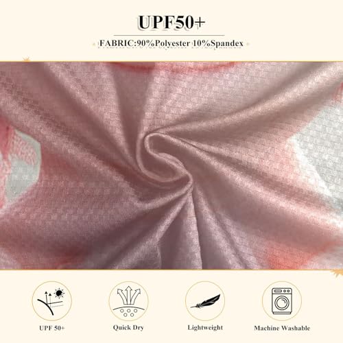 Pink Axolotl with Cherry Blossoms Boys Rash Guard Long Sleeve UPF 50+ Boys Swim Shirt Quick Dry Shirt for 3-12 Years4