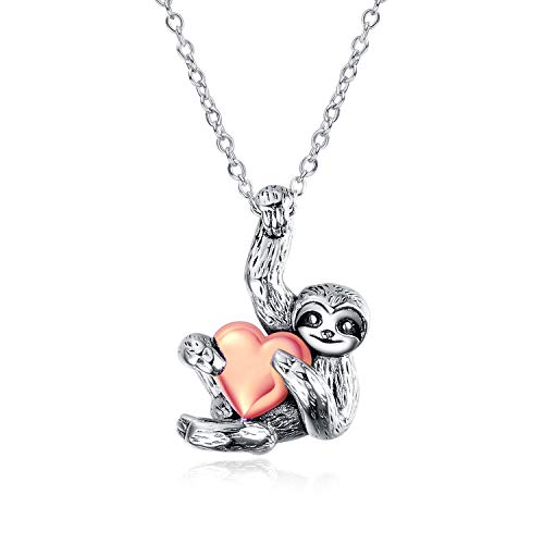 Yfn Sloth Gifts Sterling Silver Sloth Necklace Cute Sloth Heart Pendant Jewelry For Women Girls Men Jewelry Gifts #TOP23