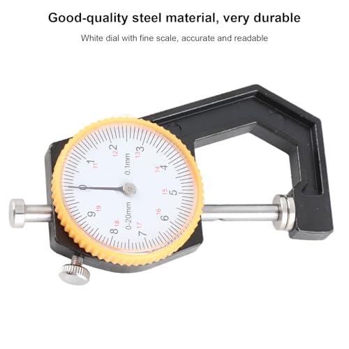 Calibrador de espesores Tyenaza, medidor de grosor para cuero curtido al vegetal, herramienta de medición DIY (0-20 mm) miniatura 6