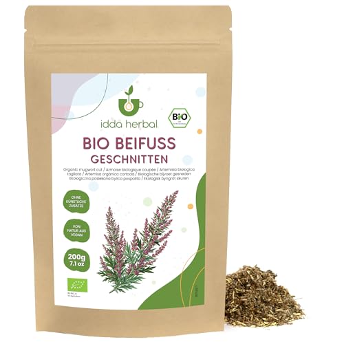 IDDA Herbal Beifuß Tee BIO 200g Beifusskraut geschnitten Beifuß Tee lose Artemisia vulgaris