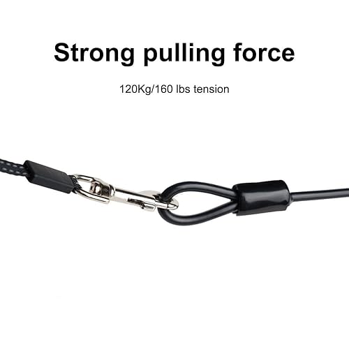 Correa para perros Chew Proof, 48 cm, corta cadena para perros, resistente a mordeduras