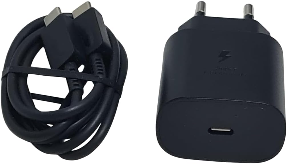 Kit Carregador Fonte e Cabo Turbo 6.1A, PD 30W, Compatível com Apple iPhone 15, 15 Pro, 15 Pro Max, 16, 16 Pro, 16 Pro Max, Samsung Galaxy e Androids USB C, Qualidade Premium (Preto)