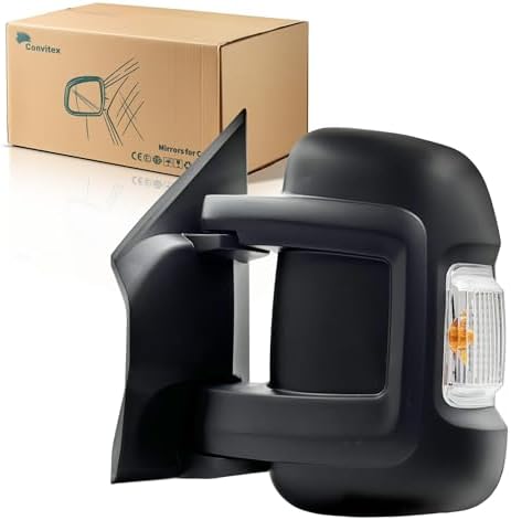 Außenspiegel Komplett Links Elektrisch für Jumper Ducato Boxer Baujahr 2006-2023 Seitensicht-Spiegel Konvex Temperatur-Sensor OE 735424431/8153X8