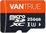 [page_title]-VANTRUE 256GB MicroSDXC Speicherkarte, UHS-I U3 V30 Class 10 4K, inkl. Adapter, Kompatibel mit Dashcam, Smartphone, Tablet, Action Camera und Überwachung Kamera